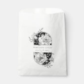 白黒フローラ製エレガント品 フェイバーバッグ (正面)