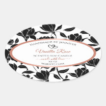 白黒フローラ製品ラベルバラ金ゴールド