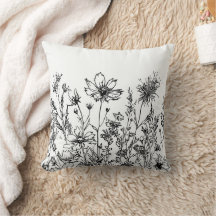 白黒フローラ野花