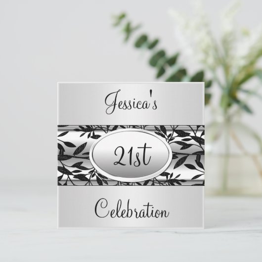 白黒フローラ21歳の誕生日イベント 招待状 (スタンド正面)