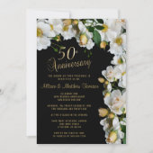 白黒フローラ50周年 招待状 (正面)