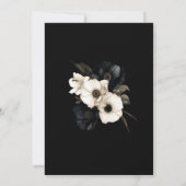 白黒フローラ50th誕生日パーティー 招待状 (裏面)