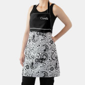白黒フローラ エプロン (インサイチュ)