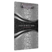 白黒フローラ クリップボード (右)