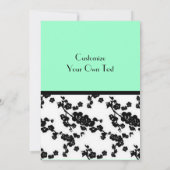 白黒フローラ、シーフォーム 招待状 (裏面)