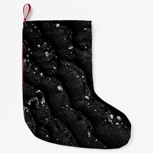 白黒フローラ スモールクリスマスストッキング (正面)