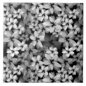 白黒フローラ タイル (正面)