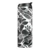 白黒フローラ タンブラー (回転左)