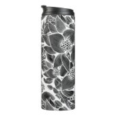 白黒フローラ タンブラー (回転右)