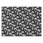 白黒フローラ テーブルクロス (正面(横))