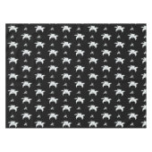 白黒フローラ テーブルクロス (正面(横))