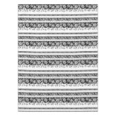 白黒フローラ テーブルクロス (正面)