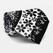 白黒フローラ ネクタイ (ロール)