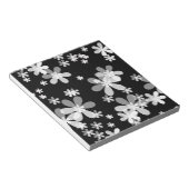 白黒フローラ ノートパッド (アングル)