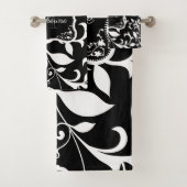 白黒フローラ バスタオルセット (インサイチュ)