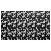 白黒フローラ ファブリック (ヤード)