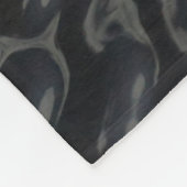 白黒フローラ フリースブランケット (角)