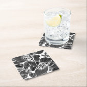 白黒フローラ ペーパーコースター (インサイチュ)