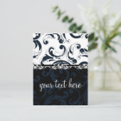 白黒フローラ ポストカード (スタンド正面)