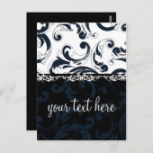 白黒フローラ ポストカード (正面/裏面)