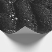白黒フローラ ラッピングペーパー (角)