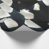 白黒フローラ ラッピングペーパー (角)