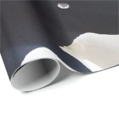 白黒フローラ ラッピングペーパー (ロールコーナー)