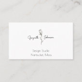 白黒フローラ 名刺 (正面)