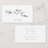 白黒フローラ 名刺 (正面/裏面)