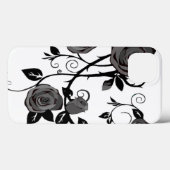白黒フローラ Case-Mate iPhoneケース (裏面 (横))