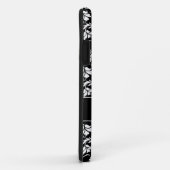 白黒フローラiPhone 5ケースモノグラム Case-Mate iPhoneケース (裏面/右)