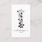 白黒ブドウつる植物 名刺 (裏面)