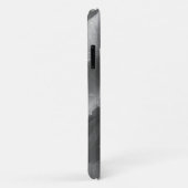 白黒ブドウの写真葉イニシャルグレー Case-Mate iPhoneケース (裏面/右)