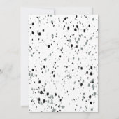 白黒ブライズメイドパーティー 週末旅行 招待状 (裏面)