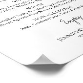 白黒ブライダルシャワードリンクのメニュー記号 ポスター (角)