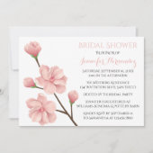 白黒ブライダルシャワー結婚の標識イーゼル 招待状 (正面)