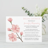 白黒ブライダルシャワー結婚の標識イーゼル 招待状 (スタンド正面)