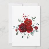 白黒ブライダルシャワー 招待状 (裏面)