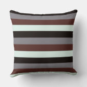白黒ブラウンモダンストライプ クッション (裏面)