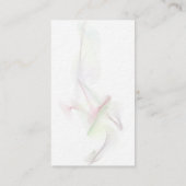 白黒ブラシスクリプト抽象芸術カーブモダン 名刺 (裏面)