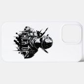 白黒ブラックオプスiPhone 13 Pro Maxケース Case-Mate iPhoneケース (裏面 (横))