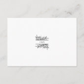 白黒ブランチ&離れ付きモノグラムRSVP エンクロージャーカード (裏面)