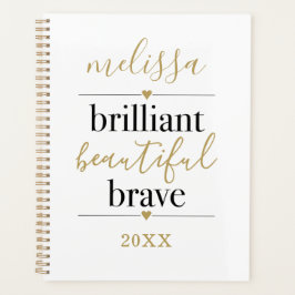 白黒ブリリアントビューティフルスクリプト名 プランナー手帳