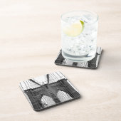 白黒ブルックリンブリッジニューヨーク コースター (右側)