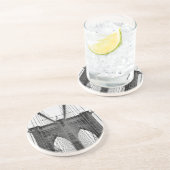 白黒ブルックリンブリッジニューヨーク コースター (側面)