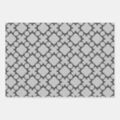 白黒ブルドッグフランスのズ ラッピングペーパーシート (正面)