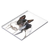 白黒ブルドフランスのッグ ノートブック (左側)