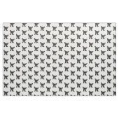 白黒ブルドフランスのッグ ファブリック (ヤード)