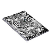 白黒ブルーアイタイガーグラフィック ノートブック (右側)