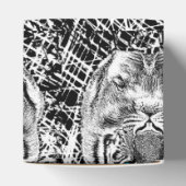 白黒ブルーアイタイガーグラフィック フェイバーボックス (上部)